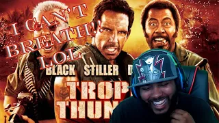 THIS MOVIE MADE MY FACE HURT FROM SMILING!!!! Tropic Thunder First Time Movie Reactions