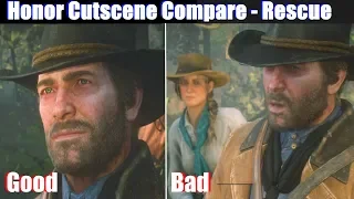 RDR2 Low Honor vs High Honor Arthur Rescue Abigail - Red Dead Redemption 2 PS4 Pro