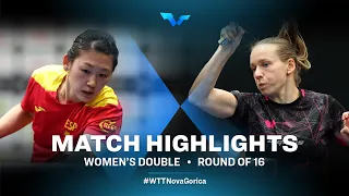 Highlights | Maria X./Adina D. vs Hana M./Barbora B. | WD R16 | WTT Contender Nova Gorica 2022