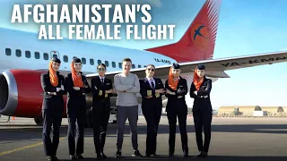 AFGHANISTAN's HISTORIC FIRST ALL-FEMALE CREW FLIGHT on KAM AIR!