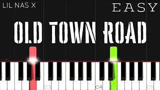 Lil Nas X - Old Town Road ft. Billy Ray Cyrus | EASY Piano Tutorial
