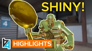 [TF2] SHINY GOLDEN PAN FRAGS in HD! (ft. SQU1RRELLY)