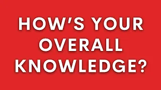 General Knowledge Questions Everyone Should Know! | Trivia Quiz