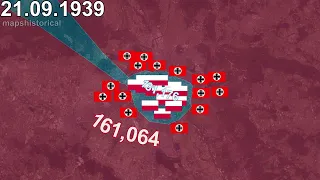 Siege of Warsaw in 1 minute using Google Earth