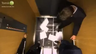 Жесткий розыгрыш в лифте