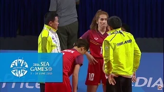 Sepaktakraw Women's Doubles Finals THA vs MYA (Day 10) | 28th SEA Games Singapore 2015
