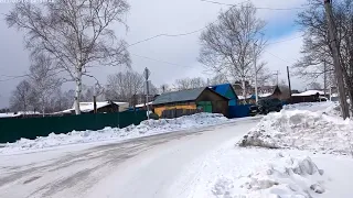 Сахалинский поселок Смирных ул.Первомайское.