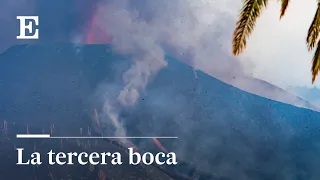 La NUEVA BOCA del volcán de LA PALMA