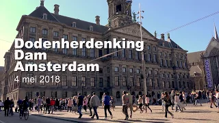 Remembrance Day Amsterdam Dam square, kranslegging op de Dam 4 mei 2018 (Thomas Milo )