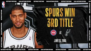 Duncan Leads Spurs To 3rd Championship In Franchise History | #NBATogetherLive Classic Game