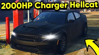 Stealing A 2000HP Dodge Charger Hellcat In GTA 5 RP!