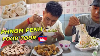 PHNOM PENH FOOD TOUR 🇰🇭| FULL DAY Eating in Cambodia