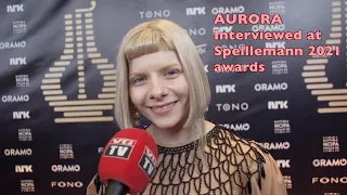 AURORA interview at Spellemann 2021 awards