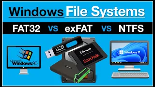 Windows File Systems: FAT32 vs exFAT vs NTFS