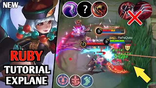 LEARN HOW TO PLAY RUBY DAMAGE IN EXPLANE AFTER BUFF | RUBY GAMEPLAY TUTORIAL MLBB