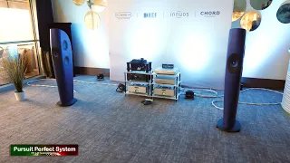 KEF Blade 2 Speakers NEW Chord ULTIMA 3 Amps Innuos Statement Chord Company @ UK HiFi Show Live 2019