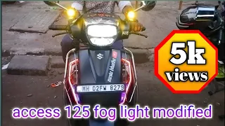 #led fog lights installation modified access 125