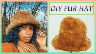 DIY Cozy Fur Bucket Hat // How to Make a Fur Hat