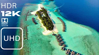 The Maldives- 12K HDR 120fps Dolby Vision - The Maldives  with Calming Music (Colorfully Dynamic)