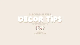 Discord Server DECOR TIPS !! 🌸