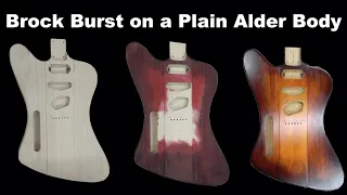 Brock Burst Guitar Stain on a Plain Alder Body