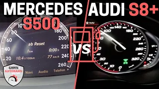 Mercedes-Benz S500 vs Audi S8 plus ⛽ FUEL CONSUMPTION TEST - Who's the winner?