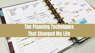 The Planning Techniques That Changed My Life