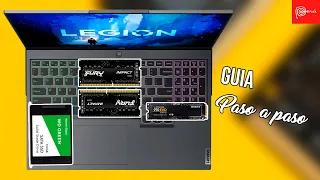 Lenovo Legion 5 - COMO aumentar la RAM y el almacenamiento SSD | Paso a paso | RAM UPGRADE