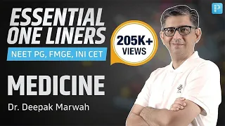 One liners for "MEDICINE" by Dr. Marwah  [Crucial for NEET PG, FMGE & INI-CET]