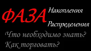 Форекс Фаза накопления. Фаза распределения. Действие и реакция рынка. Определение фазы рынка.