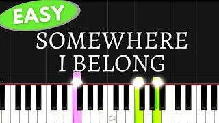 Linkin park - Somewhere I Belong | Easy Piano tutorial