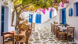 Santorini Cafe Vibes: 1 Hour of Upbeat Ambience Music