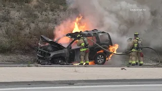 San Diego: I-905 Vehicle Fire 05182024