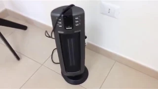 DeLonghi Ceramic oscillating tower fan heater