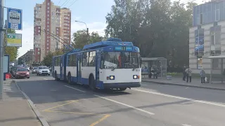 Троллейбус, маршрут №48 в парк ЗиУ-683БМ1 б.1104 + слёт штанг (21.09.2020) Санкт-Петербург