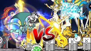 The Battle Cats - Raging Bahamut Cat VS Fono King of Heaven