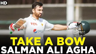 What a Century! Take a Bow Salman Ali Agha | Stunning Century 💯 | Test | PCB | MZ2A