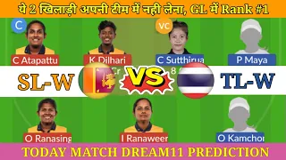 SL-W vs TL-W Dream11 Prediction🔥| SL-W vs TL-W Dream11 Prediction Today Match | SL-W vs TL-W