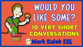 10 Very Short Conversations - set #2 - English Speaking Practice | Mark Kulek - ESL