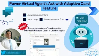 Power Virtual Agents Ask with Adaptive Card Feature