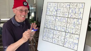 Sudoku Tutorial #98  The power of triplets and matching pairs.