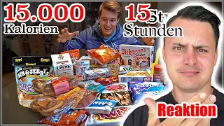 ER macht eine AnSaGe und ISST 15.000 KALORIEN in 15 STUNDEN 🧐🍫🥮 I The Franklin Reaktion