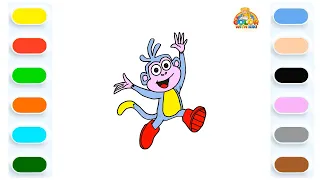 Learn to Draw Dora-Buji - Drawing and Coloring Tutorial for Kids