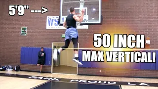50 Inch Max Vertical!! 5'9" Riley Smith is INSANE!