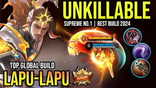 LAPU-LAPU BEST BUILD 2024 | TOP GLOBAL LAPU-LAPU GAMEPLAY | MOBILE LEGENDS✓