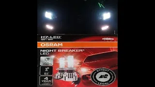 LED OSRAM H7 ŠKODA OCTAVIA 3 S HOMOLOGACÍ V JÍZDNÍM TESTU