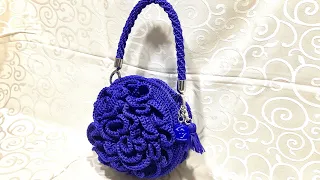 TUTORIAL BORSA FIORE IN 3D - FLOWER BAG👛TIZIANA VOLPE CROCHET 👛