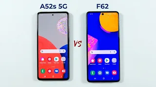 Samsung A52s 5G vs Samsung F62 Speed Test & Camera Comparison