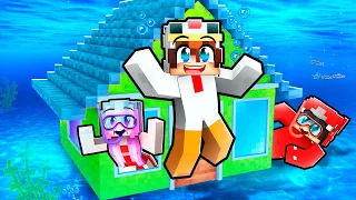 Vivre 24H sous l'EAU sur Minecraft !