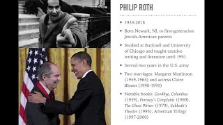 A Lecture on Philip Roth's The Ghost Writer, Part One